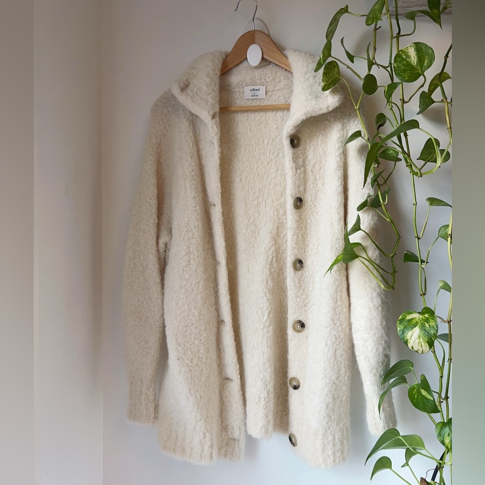 Aritzia Wilfred Oversized Alpaca Cardigan